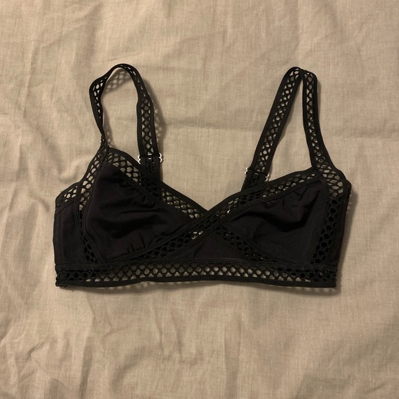 h&m black cut out swimsuit